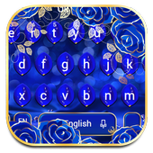 Luxury Rose Blue Keyboard icon