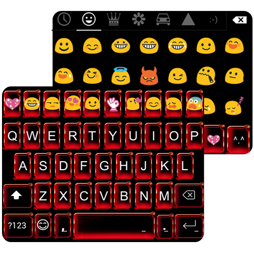 Red Snake Emoji Keyboard Theme icon