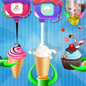 Ice Cream Cone Cupcake Factory icon