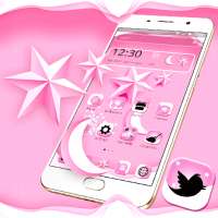 Pure Pink Star Moon Theme on 9Apps