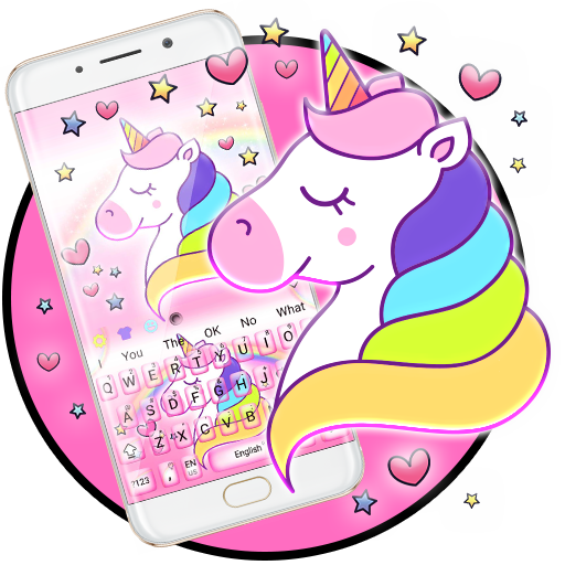 Lovely Cute Unicorn Keyboard Theme icon