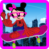 spider minnie skater icon