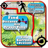 Find Distance and Travel time icon