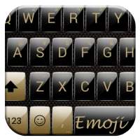 Gloss GoldBlack Emoji Keyboard