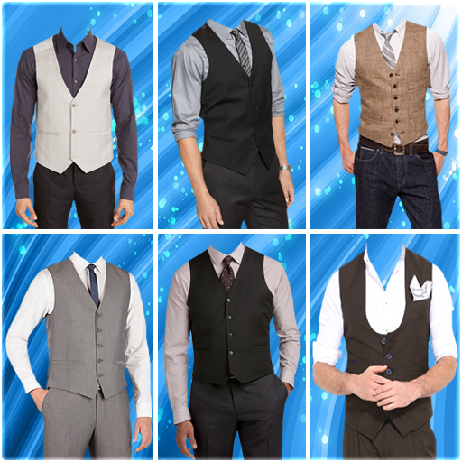 Waistcoats Photo Suit - men pro shirt photo suit icon