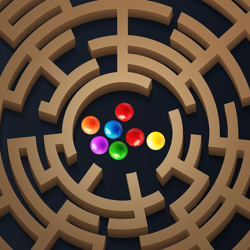 Roll Maze Balls -3D Relaxing Maze Escape Free Game icon
