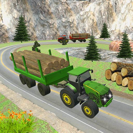 Heavy Duty Tractor Cargo Transport 3D icon