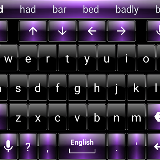 Keyboard Theme Dusk Black Purple icon