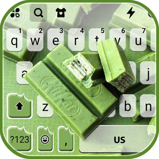 Green Matcha Candy Keyboard Background icon