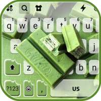 Green Matcha Candy Keyboard Background