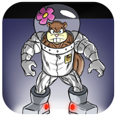 Sandy Cheeks Adventure 2D Funny Game To Play😂 icon