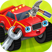 Repair machines - monster trucks icon