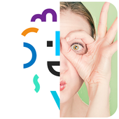 Half Face with Photo Frames icon