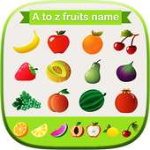 A to Z Fruits name with pictures on 9Apps