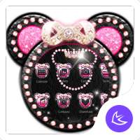 Pink Mickey Diamond – APUS launcher theme