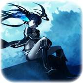 Fan Anime Live Wallpaper of Black Rock Shooter