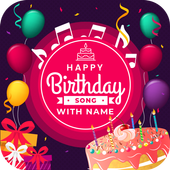 Happ Birthday Song with Name Maker icon