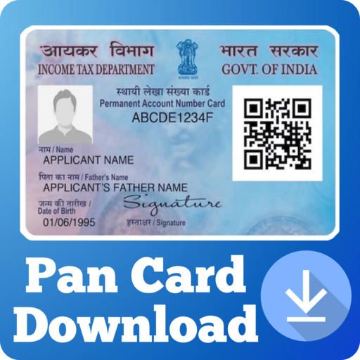 Pan Card Download-Link Aadhaar أيقونة