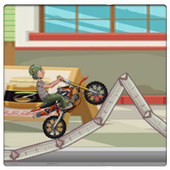 motor bike funny rider icon