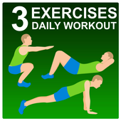 3 Exercises - Daily Workout icon
