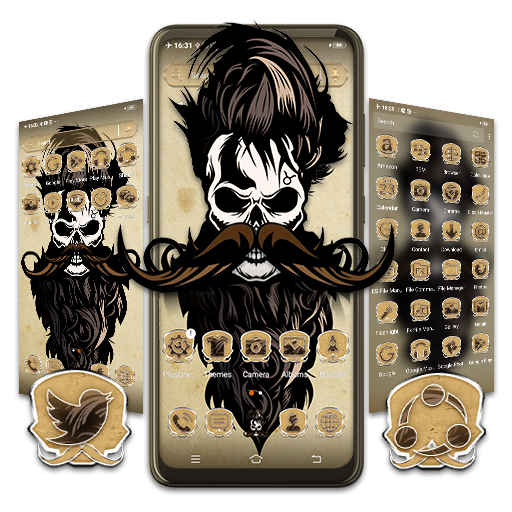 Bearded Skull Launcher Theme icon