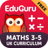EduGuru Maths Kids 3–5 Free иконка