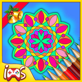 Christmas Mandala Drawing Fun أيقونة