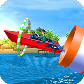 3D Water Boat Driving Simulator icon