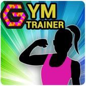 Gym trainer -  workout, bodybuilding, dietplan icon