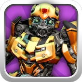 Transformers games. War robots against zombie icon