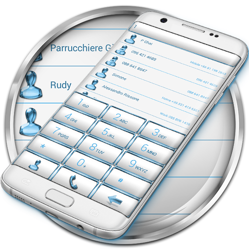 Dialer FrameWhite Blue Theme icon