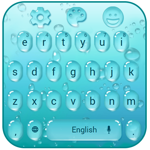 tema de teclado azul queda icon