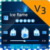 Ice flame PlayerPro Skin icon
