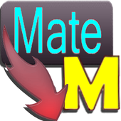 Tube down video down icon