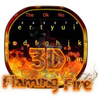 3D Red Flaming Fire Keyboard on 9Apps