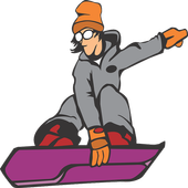 jumping boy in jungle icon