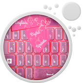 Pink Flower Keyboard icon