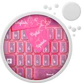 Pink Flower Keyboard on 9Apps