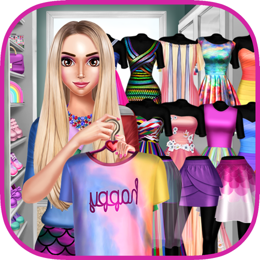 Rainbow Girls Dress Up icon