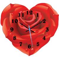 Rose Flower Clock on 9Apps