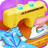 Little princess cloth tailor icon