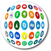 All Social Media and Live Football TV in One Apps icon