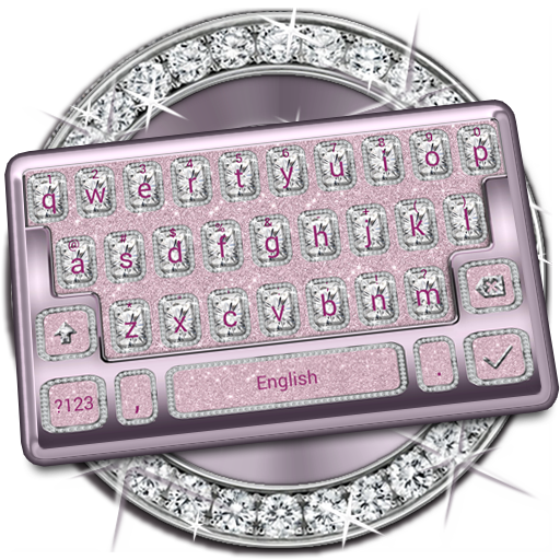 Diamonds and Pink Keyboard Theme icon