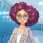 Angry Teenage Girl Avatar Maker icon
