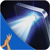 Flash on clap icon