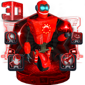 3D AI Robotics Launcher Theme أيقونة