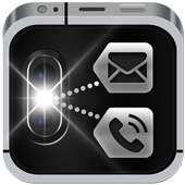 Flashlight on Call and SMS 2018 icon
