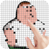 Family Man Characters Color by Number - Pixel Art icon