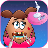 games girl  tooth problems icon