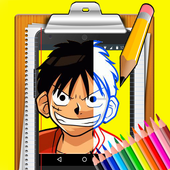 How To Draw One Piece Luffy icon